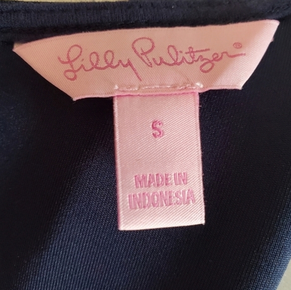 Lilly Pulitzer Milaโ Dress Small Navy Preppy Wedding Ponte Nautical Stretch Slim - Picture 4 of 16